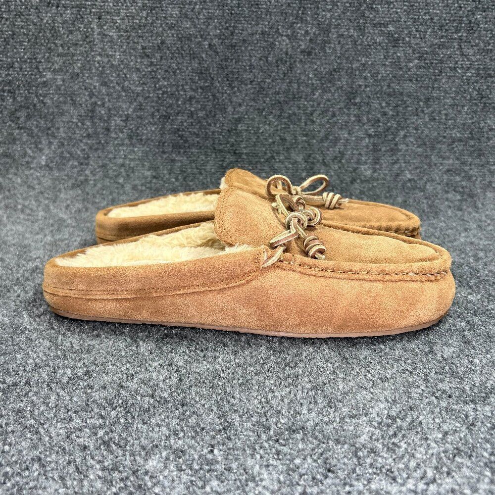 Madewell Moccasin Scuff Slippers Women's Size 10 Tan Suede Comfort Slip On Shoes